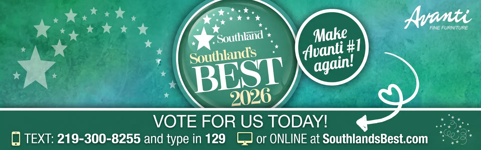 Vote to Make Avanti Furniture #1!